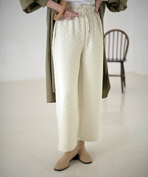 Marient（マリエント）の「キルティングパンツ（その他パンツ・レディース・アイボリー/ブラック・FREE）」の17枚目の写真