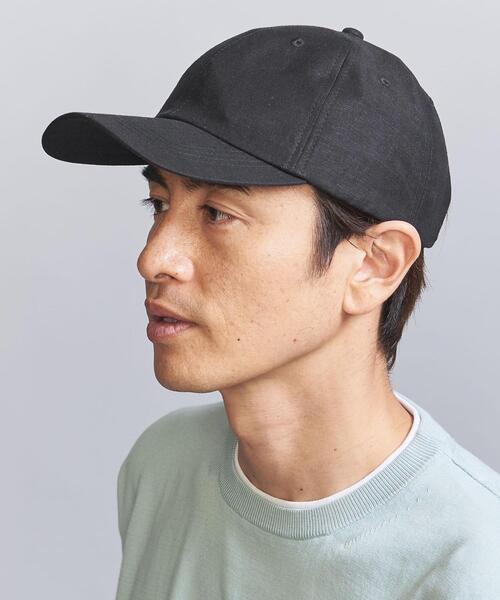 BEAUTY&YOUTH UNITED ARROWS（ビューティーアンドユースユナイテッドアローズ）の「リネン/レーヨン キャップ（キャップ・メンズ・ブラック/オフホワイト/ネイビー・FREE）」の2枚目の写真
