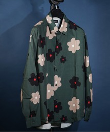 ビッグシルエット総柄シャツ