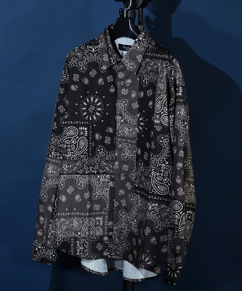 unrelaxing（アンリラクシング）の「ビッグシルエット総柄シャツ（シャツ/ブラウス・メンズ・ホワイト系その他2/ブラック系その他3/ブラック/ライトグレー/ライトホワイト/W/ダークオリーブ/その他14/ライトグリーン系/パイソン/ブラック系3/A/ホワイト系その他/ライトブラック/ブラック系その他4/ブラック系その他6/ホワイト系5/ダークブラック/その他26/ダークグリーン系/ブラック系4/ホワイト×エメラルドグリーン/ダークグリーン系2/その他29/チョコ/ケリーグリーン/ダークアッシュ/N/ブラック×ブラック/P/Y/その他35/レッド/チャコールグレー×ブラック/オリーブ系1/その他21/その他18/アッシュグレー/ブラック×ブルー/アイボリー系4/ブルー系6/ベージュ系その他/Z/チェリーレッド/その他13/J/ライトグリーン系1/ベージュ系/F/クリアブラック/グレー系その他2/インディゴブルー/スカイブルー系6/その他12/ブラック系その他/ライトブルー/クリアグリーン/クリアブルー/その他27/ホワイト×ブルー/ホワイト系その他7/イエロー系1/パープル/ブラック×ピンク/ライトグレー系1/ブラック系その他5/ホワイト×グレー/C/その他2/ダークグリーン系1/スミクロ/ホワイト系9/ホワイト系8/ホワイト系7/その他10/ブラック系1/ブラック×ホワイト/ホワイト系6/ホワイト系その他3/ホワイト/ブルー系8/ライトグリーン系4/カーキ系7/オリーブ系/アイボリー/グレー系2/ホワイト×ブラック/その他19/H/その他4/G/ブラック系7/ブラック系8/その他/その他17/Q/S/その他1/その他30・FREE）」の20枚目の写真