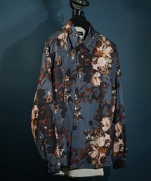 ビッグシルエット総柄シャツ