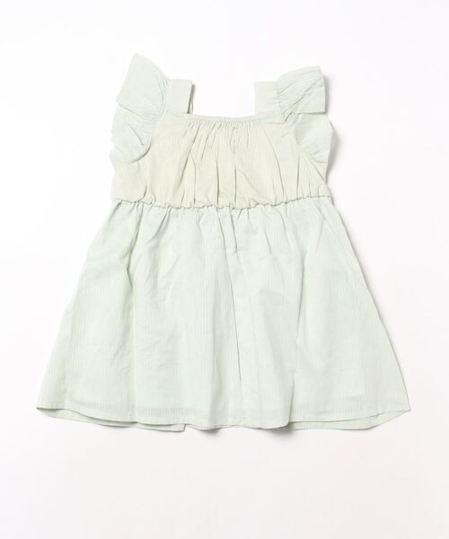 petit main（プティマイン）の「ひまわり刺しゅうワンピース（シャツワンピース・キッズ・オフホワイト/エメラルド/サーモンピンク・90cm/80ｃｍ/120cm/130cm/110cm/100cm）」の14枚目の写真