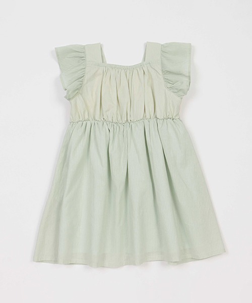 petit main（プティマイン）の「ひまわり刺しゅうワンピース（シャツワンピース・キッズ・オフホワイト/エメラルド/サーモンピンク・90cm/80ｃｍ/120cm/130cm/110cm/100cm）」の16枚目の写真