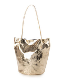 cache cache（カシュ カシュ）の「カシュカシュ cachecache / クラッシュメタリック肩入れバケツトートバッグ（トートバッグ）」