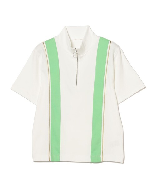 Ray BEAMS（レイビームス）の「Ray BEAMS / サイクリング ハーフジップ ハイネック Tシャツ（Tシャツ/カットソー・レディース・ホワイト/ロイヤルブルー・ONE SIZE）」の16枚目の写真