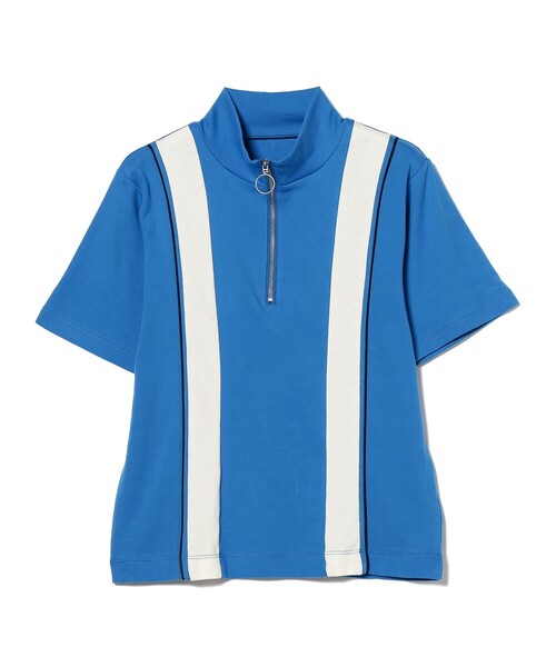 Ray BEAMS（レイビームス）の「Ray BEAMS / サイクリング ハーフジップ ハイネック Tシャツ（Tシャツ/カットソー・レディース・ホワイト/ロイヤルブルー・ONE SIZE）」の19枚目の写真