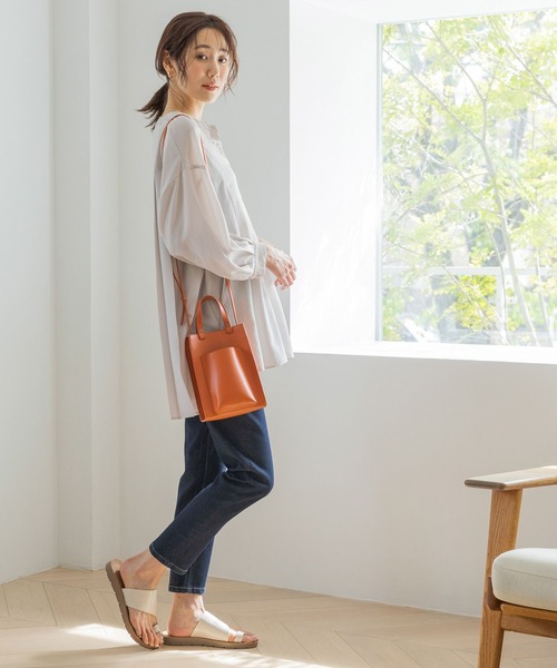GLOBAL WORK(グローバルワーク)の「スペ軽2WAY4ROOMショルダー /704461(ショルダーバッグ・レディース・ライトブルー/ブラック/オレンジ/ベージュ/グレー/アイボリー/ブラック系その他/ホワイト系その他3・FREE)」の11枚目の写真