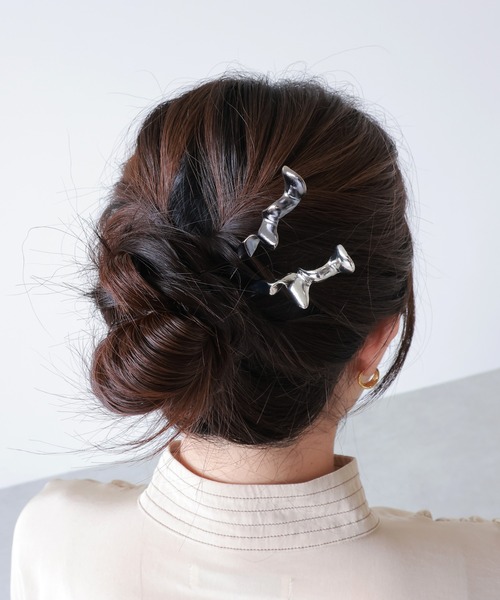 クシネ　ヘアアクセサリー 楽天市場】クロワゾンネ ポニーフック 七宝模様 ヘアゴム付き