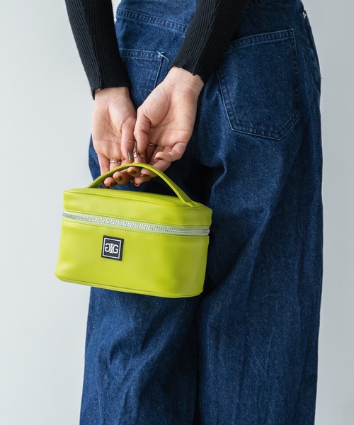 GYDA（ジェイダ）の「GYDA(ジェイダ)バニティポーチ / ラバーワッペン GY-P134（ポーチ・レディース・ライトグリーン/シルバー系その他/ブラック・FREE）」の5枚目の写真