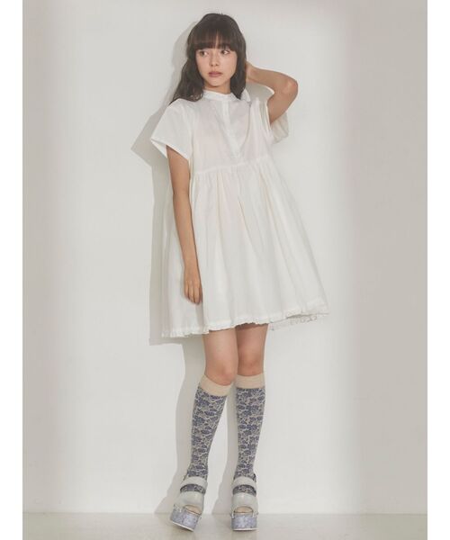 merry jenny(メリージェニー)の「半袖レース2wayミニワンピース(ワンピース・レディース・ラベンダー/オフホワイト/ライトブルー・FREE)」の15枚目の写真