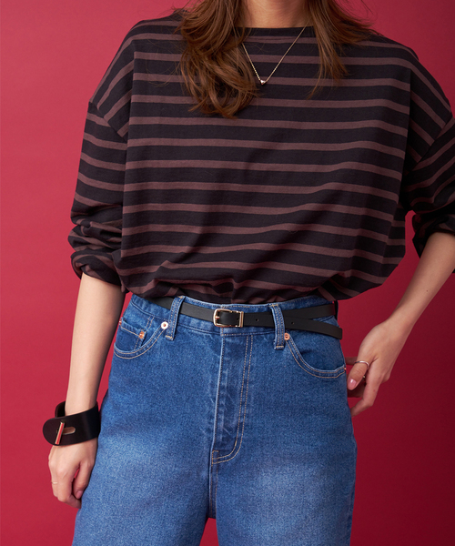 JOURNAL STANDARD relume（ジャーナルスタンダード　レリューム）の「【LEFIJE/レフィエ】ホソベルト（ベルト・レディース・ブラック/グレー・FREE）」の2枚目の写真