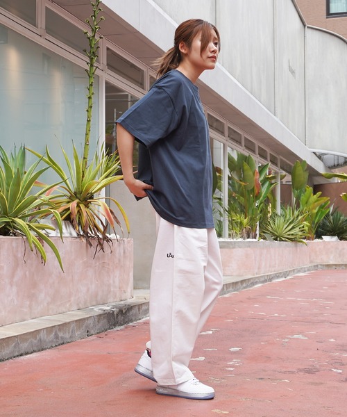 Laufer(ロイファー)の「【Laufer】コットンツイル ワイドパンツ / Cotton twill wide leg trousers / パンツ ワイドテーパード バルーンパンツ(チノパンツ・メンズ・ブルー/カーキ/ブラック/ホワイト・S/M/L/XL)」の15枚目の写真