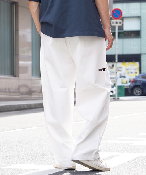 Laufer(ロイファー)の「【Laufer】コットンツイル ワイドパンツ / Cotton twill wide leg trousers / パンツ ワイドテーパード バルーンパンツ(チノパンツ・メンズ・ブルー/カーキ/ブラック/ホワイト・S/M/L/XL)」の7枚目の写真