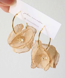 jolie minette/2way ふわふわ レース フープピアス