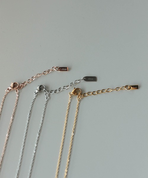 ebine(エビネ)の「Mini Carat Necklace 金属アレルギー対応 サージカルステンレス(ネックレス・レディース・ピンクゴールド/シルバー/ゴールド・FREE)」の16枚目の写真