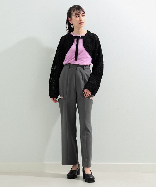 Ray BEAMS（レイビームス）の「Ray BEAMS / 2way アーム ボレロ（カーディガン/ボレロ・レディース・オフホワイト/ブラック/ミント・ONE SIZE）」の22枚目の写真