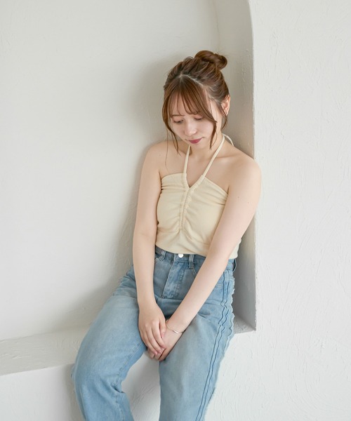 Ambre Ciel(アンブルシエル)の「マルチウェイカップツキキャミ/WEB/EC限定商品(キャミソール・レディース・ブラック/アイボリー・FREE)」の9枚目の写真