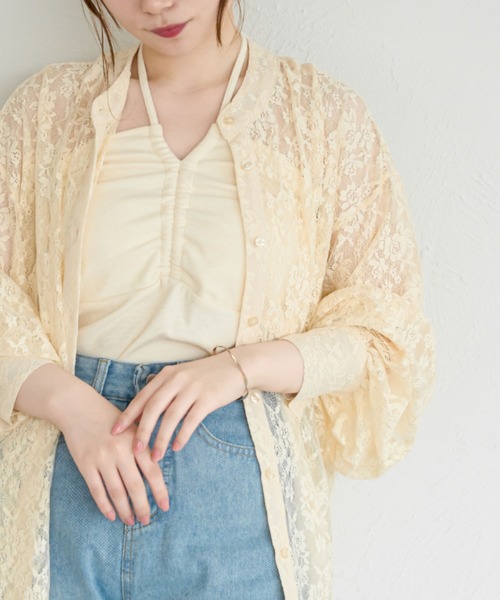 Ambre Ciel(アンブルシエル)の「マルチウェイカップツキキャミ/WEB/EC限定商品(キャミソール・レディース・ブラック/アイボリー・FREE)」の6枚目の写真