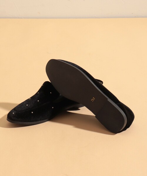 PANIER（パニエ）の「【PANIER/パニエ】スタッズベロア オペラシューズ（パンプス・レディース・ブラック・23/24）」の6枚目の写真