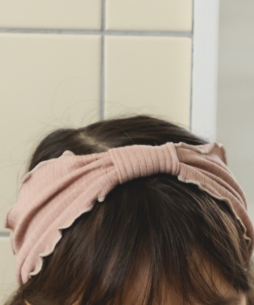 pairmanon（ペアマノン）の「リブ リボン ヘアバンド（ヘアバンド・キッズ・パープル/ライトベージュ/その他/ブルー系その他/ピンク/モカ・M/S）」の15枚目の写真