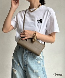 DouDou | 【Mickey Mouse/ミッキーマウス】刺繍Tシャツ(Tシャツ/カットソー)