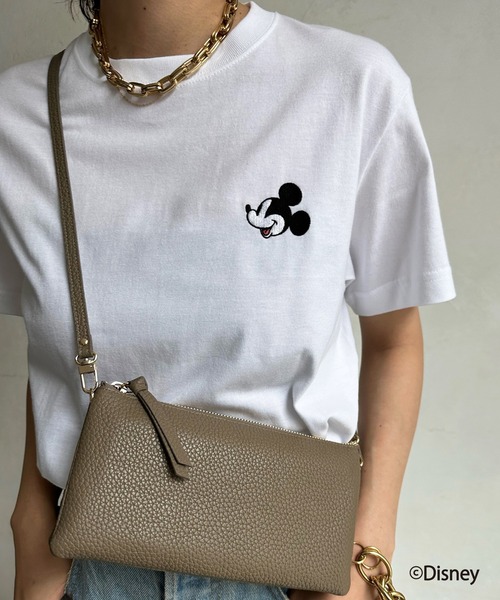 DouDou（ドゥドゥ）の「【Mickey Mouse/ミッキーマウス】刺繍Tシャツ（Tシャツ/カットソー・レディース・ホワイト/ネイビー・FREE）」の21枚目の写真