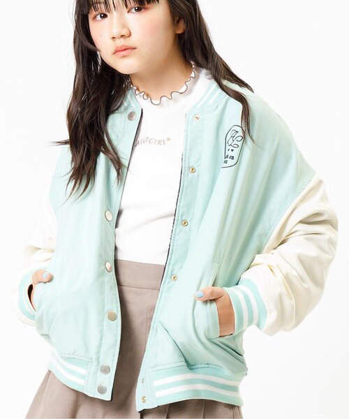 algy（アルジー）の「リバーシブルスタジャン（スタジャン・キッズ・ブラウン/チャコール/ミント・X-SMALL/MEDIUM/SMALL/XX-SMALL）」の6枚目の写真