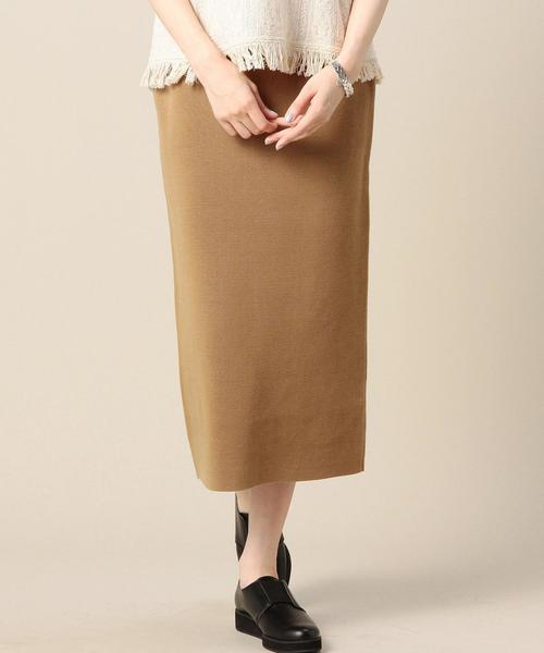 BEAUTY&YOUTH UNITED ARROWS(ビューティーアンドユースユナイテッドアローズ)の「BY コットンミラノリブミモレ丈スカート ◆(スカート・レディース・ライトグレー/ブラウン/オリーブ/ブラック/ダークグリーン・フリー)」の3枚目の写真