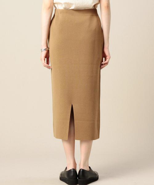 BEAUTY&YOUTH UNITED ARROWS(ビューティーアンドユースユナイテッドアローズ)の「BY コットンミラノリブミモレ丈スカート ◆(スカート・レディース・ライトグレー/ブラウン/オリーブ/ブラック/ダークグリーン・フリー)」の13枚目の写真