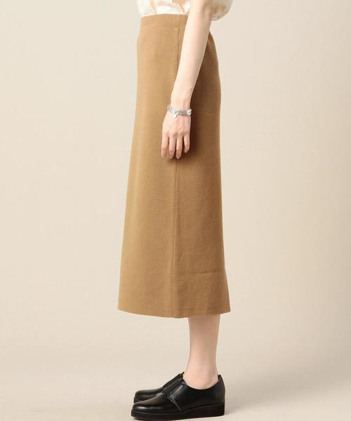 BEAUTY&YOUTH UNITED ARROWS(ビューティーアンドユースユナイテッドアローズ)の「BY コットンミラノリブミモレ丈スカート ◆(スカート・レディース・ライトグレー/ブラウン/オリーブ/ブラック/ダークグリーン・フリー)」の15枚目の写真