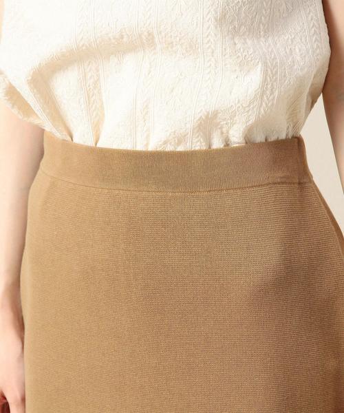 BEAUTY&YOUTH UNITED ARROWS(ビューティーアンドユースユナイテッドアローズ)の「BY コットンミラノリブミモレ丈スカート ◆(スカート・レディース・ライトグレー/ブラウン/オリーブ/ブラック/ダークグリーン・フリー)」の17枚目の写真