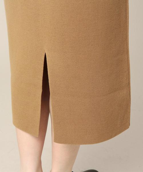 BEAUTY&YOUTH UNITED ARROWS(ビューティーアンドユースユナイテッドアローズ)の「BY コットンミラノリブミモレ丈スカート ◆(スカート・レディース・ライトグレー/ブラウン/オリーブ/ブラック/ダークグリーン・フリー)」の9枚目の写真