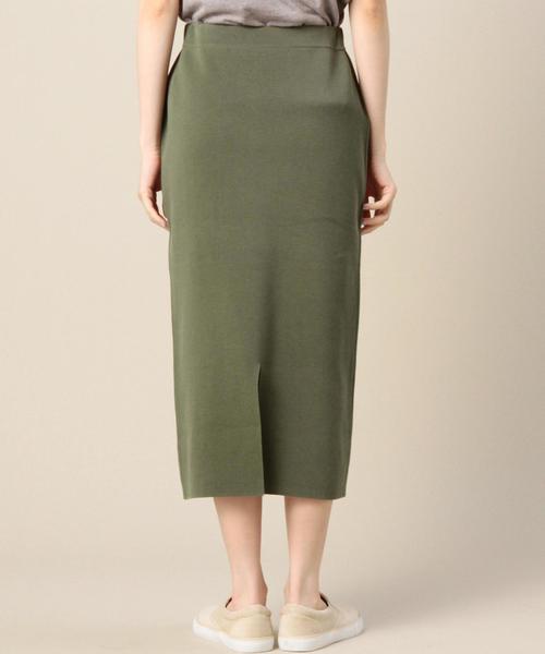 BEAUTY&YOUTH UNITED ARROWS(ビューティーアンドユースユナイテッドアローズ)の「BY コットンミラノリブミモレ丈スカート ◆(スカート・レディース・ライトグレー/ブラウン/オリーブ/ブラック/ダークグリーン・フリー)」の12枚目の写真