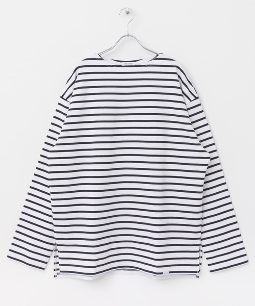 FORK&SPOON(フォークアンドスプーン)の「『WEB/一部店舗限定』FORK&SPOON ビッグボートネックボーダー(Tシャツ/カットソー・メンズ・ネイビー/ブラック系その他・6)」の14枚目の写真