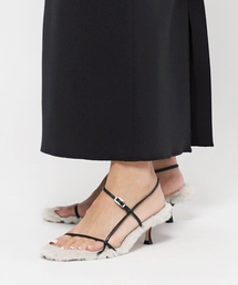 AP STUDIO | 【BRENTELLA/ブレンテッラ】skinny strap fake fur sandal(サンダル)