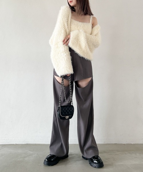 Heather（ヘザー）の「フロントスリットパンツ 973815