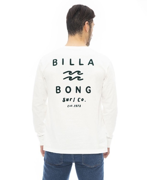BILLABONG（ビラボン）の「BILLABONG メンズ ONE TIME ロンＴ 【2023年秋冬モデル】/ビラボンUSAコットンブランドロゴバックプリントロングスリーブTシャツ（Tシャツ/カットソー・メンズ・ブラック/グリーン系その他/オフホワイト/ネイビー・LARGE/SMALL/MEDIUM/X-LARGE）」の6枚目の写真