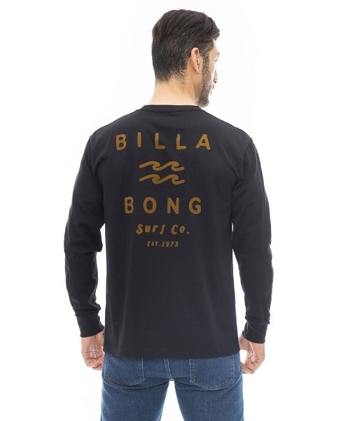 BILLABONG（ビラボン）の「BILLABONG メンズ ONE TIME ロンＴ 【2023年秋冬モデル】/ビラボンUSAコットンブランドロゴバックプリントロングスリーブTシャツ（Tシャツ/カットソー・メンズ・ブラック/グリーン系その他/オフホワイト/ネイビー・LARGE/SMALL/MEDIUM/X-LARGE）」の9枚目の写真