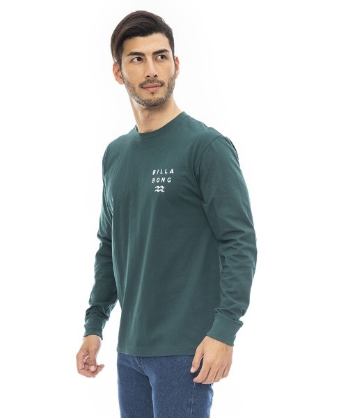 BILLABONG（ビラボン）の「BILLABONG メンズ ONE TIME ロンＴ 【2023年秋冬モデル】/ビラボンUSAコットンブランドロゴバックプリントロングスリーブTシャツ（Tシャツ/カットソー・メンズ・ブラック/グリーン系その他/オフホワイト/ネイビー・LARGE/SMALL/MEDIUM/X-LARGE）」の11枚目の写真