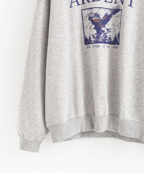 Ressaca(レサーカ)の「裏起毛スウェットプルオーバー イーグルグラフィックプリント オーバーサイズ(スウェット・レディース・グレー/ブラック/グリーン/ネイビー/オートミール・L/XL/M)」の22枚目の写真