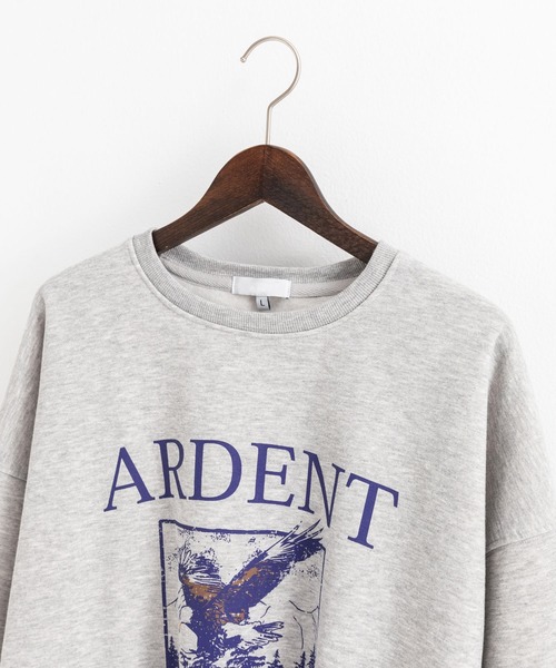 Ressaca(レサーカ)の「裏起毛スウェットプルオーバー イーグルグラフィックプリント オーバーサイズ(スウェット・レディース・グレー/ブラック/グリーン/ネイビー/オートミール・L/XL/M)」の20枚目の写真