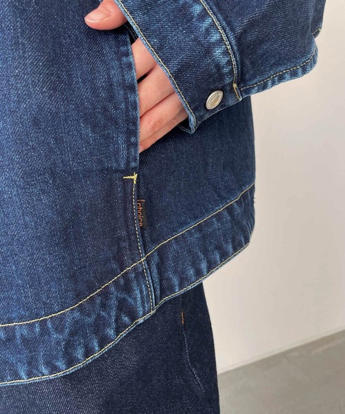 CANAL JEAN（キャナルジーン）の「YA-YA×choice_cnl　エンジニアデニムジャケット（デニムジャケット・レディース・ブラック/インディゴブルー・1/2）」の13枚目の写真