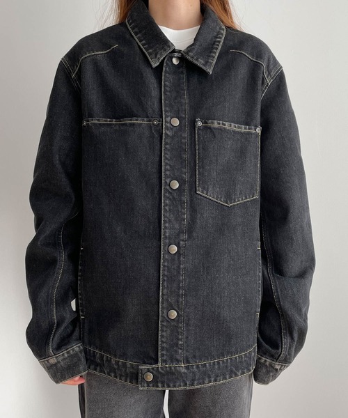 CANAL JEAN（キャナルジーン）の「YA-YA×choice_cnl　エンジニアデニムジャケット（デニムジャケット・レディース・ブラック/インディゴブルー・1/2）」の19枚目の写真