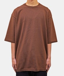 トップス ATON FRESCA KNIT HALF SLEEVE SWEATER セール】【ATON】FRESCA KNIT HALF SLEEVE SWEATER（ニット
