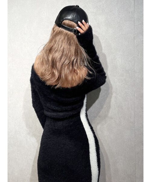 GYDA（ジェイダ）の「symmetry GYDA フェイクレザーCAP（キャップ・レディース・オフホワイト/ブラック・FREE）」の17枚目の写真