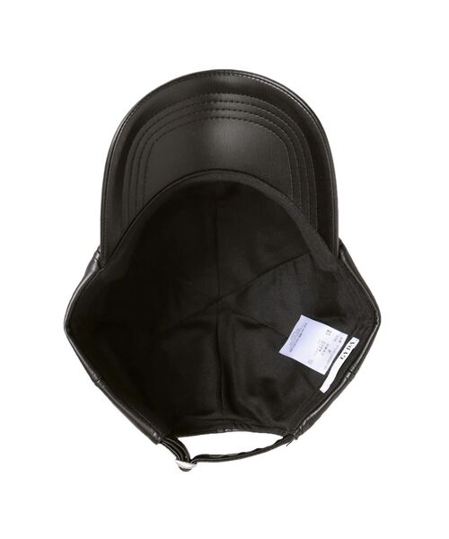 GYDA（ジェイダ）の「symmetry GYDA フェイクレザーCAP（キャップ・レディース・オフホワイト/ブラック・FREE）」の12枚目の写真