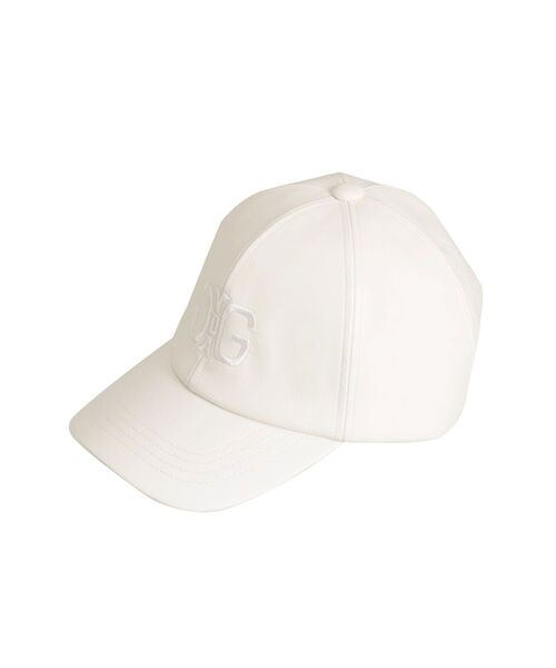 GYDA（ジェイダ）の「symmetry GYDA フェイクレザーCAP（キャップ・レディース・オフホワイト/ブラック・FREE）」の11枚目の写真