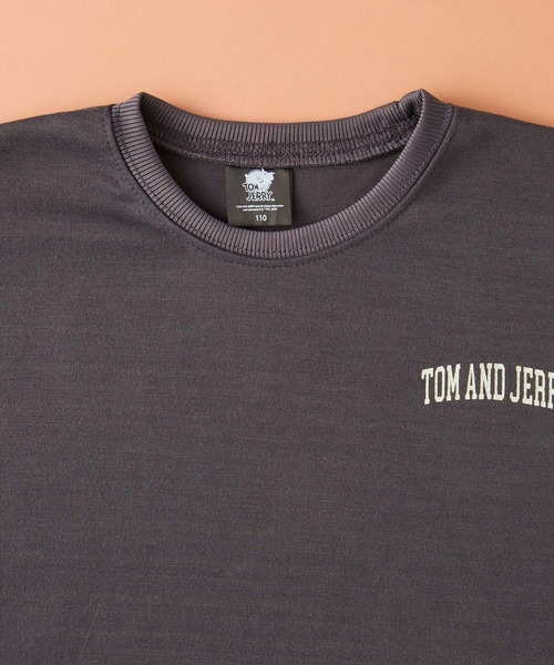 Tom＆Jerry（トムアンドジェリー）の「【 TOM&JERRY / トムとジェリー 】 ビッグシルエット バックプリント クルーネック スウェット トレーナー キッズ（スウェット・キッズ・チャコール/グレー系1/グレー系/カーキ/ブラック系/ベージュ/ネイビー系/ライトグレー・120/110/150/140/160/130）」の12枚目の写真