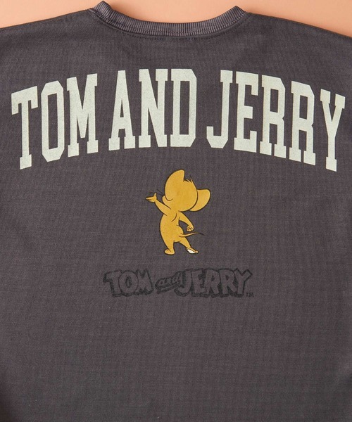 Tom＆Jerry（トムアンドジェリー）の「【 TOM&JERRY / トムとジェリー 】 ビッグシルエット バックプリント クルーネック スウェット トレーナー キッズ（スウェット・キッズ・チャコール/グレー系1/グレー系/カーキ/ブラック系/ベージュ/ネイビー系/ライトグレー・120/110/150/140/160/130）」の13枚目の写真
