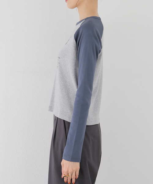 SLOBE citron.(スローブシトロン)の「SLOBE citron. petit raglan Dog TEE(Tシャツ/カットソー・レディース・ボルドー/ネイビー・FREE)」の20枚目の写真